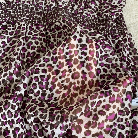 🥭 (4 for $15) Forever 21 Sheer Cheetah Blouse - Picture 8 of 9